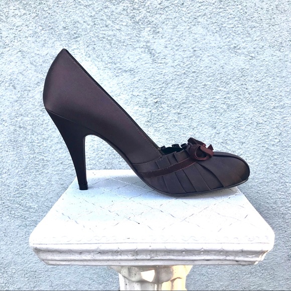 BCBGMAXAZRIA Brown inspired Vintage Sz 7.5 - Picture 2 of 8